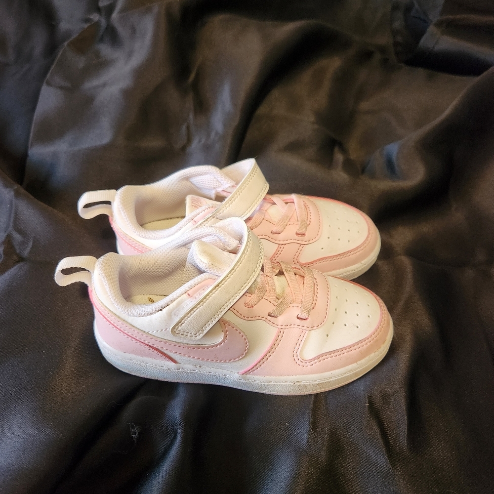 Nike Pink and White Sneakers for Everyday Style